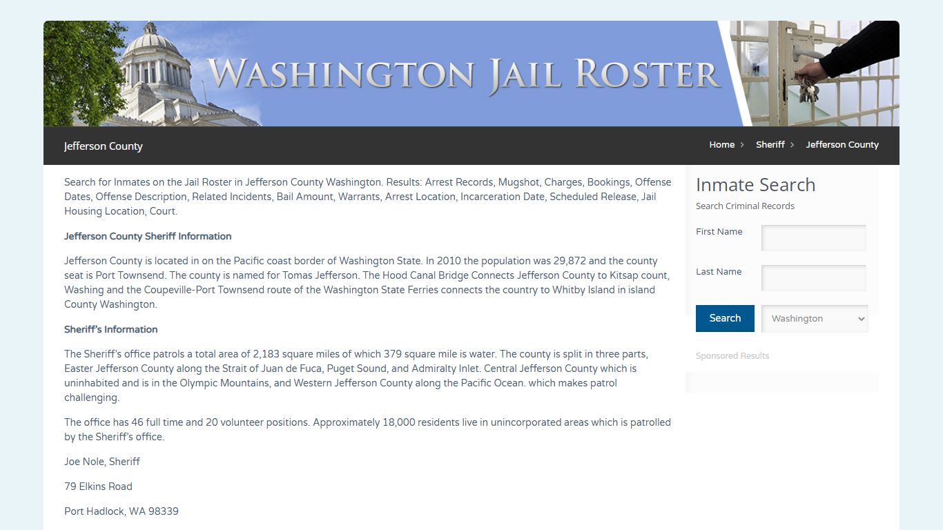 Jefferson County | Jail Roster Search